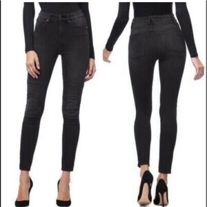 New! Good American Good Waist Moto jeans high waisted black.
